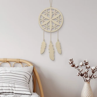 Decoro in legno - Acchiappasogni (4-pz.) 