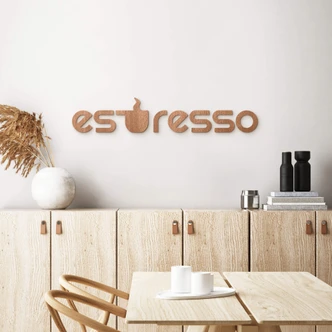 Houten Wanddecoratie Mahoniefineer Espresso 