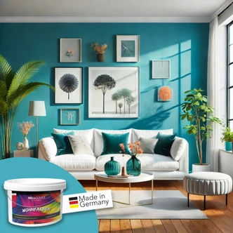 Vægmaling til interiør mat WALLCOVER Farver Blå 