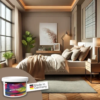 Muurverf voor binnen mat WALLCOVER Colors bruin 