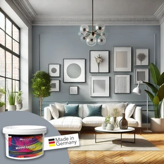 Vægmaling til indvendig mat WALLCOVER Farver Grå 