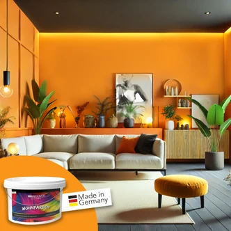 Vægmaling til indvendig mat WALLCOVER Farver Orange 