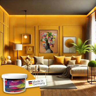 Vægmaling til indvendig mat WALLCOVER Farver Orange 