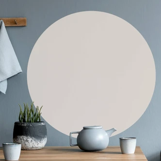 Vinilo decorativo círculo beige - redondo 