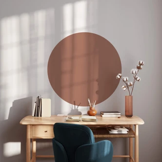 Wandtattoo Kreis rostrot - Rund 