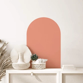 Sticker Mural Arc en plein cintre large - corail 