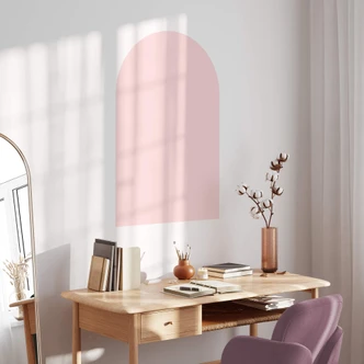 Muursticker Pink Arch Muursticker Pink Arch