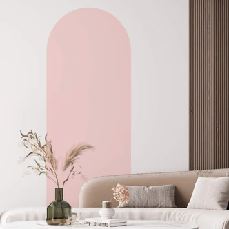 Adesivo murale Rosé stretto ad arco tondo 