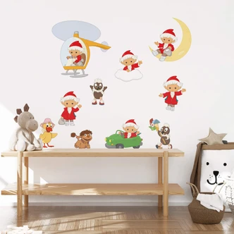 Wandtattoo Unser Sandmännchen - Sandmann und Freunde - 50x70 cm 