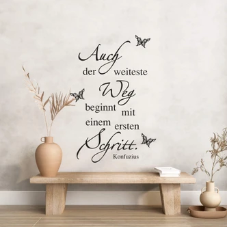 Wandtattoo Auch der weiteste Weg... 02 