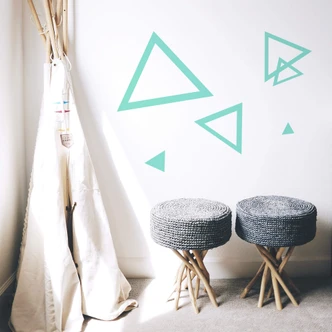 Sticker mural - Set Triangles 