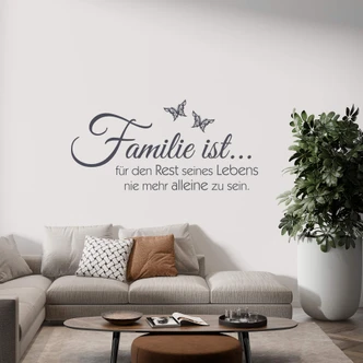 Wandtattoo Famlie ist... 03 