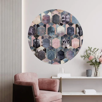 Wandtattoo Fredriksson - Art Deco: Traum in Rosé und Gold - rund 