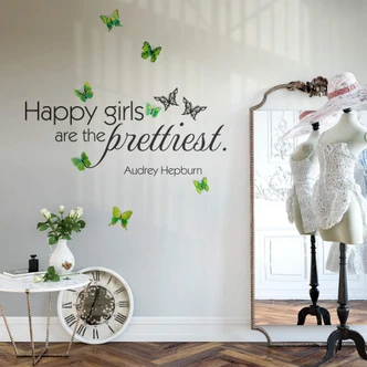 Adesivo murale Happy girls are 03 