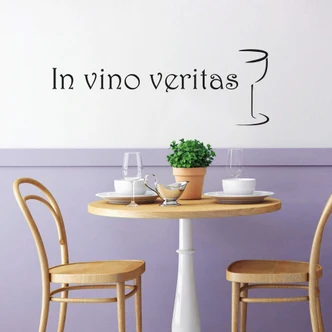 Adesivo murale - In vino veritas 