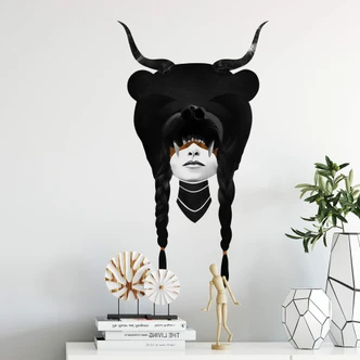 Adesivo murale Ireland - Bear Warrior - Bärenkriegerin 