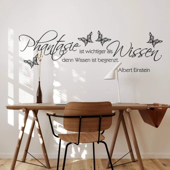 Wandtattoo Phantasie ist wichtiger 03 