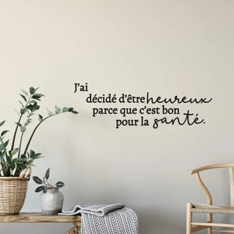 Wandtattoo J’ai décidé d’être heureux 
