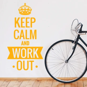 Adesivo  - Keep calm and work out 