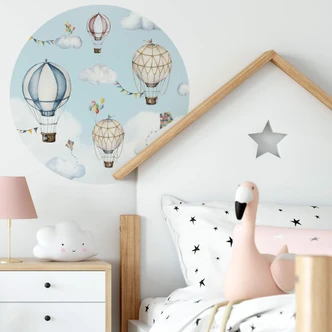 Wandtattoo Oliver Robins - Ballon Bonanza - Rund 
