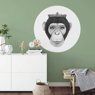 Zelfklevende Wandcirkel Korenkova - Queen Monkey Zelfklevende Wandcirkel Korenkova - Queen Monkey