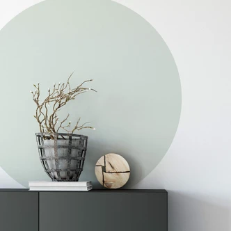 Zelfklevende Wandcirkel Mint - Cirkel Muursticker 