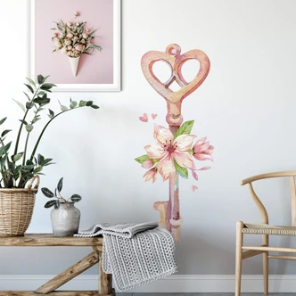 Wandtattoo Kvilis - Liebesschlüssel 