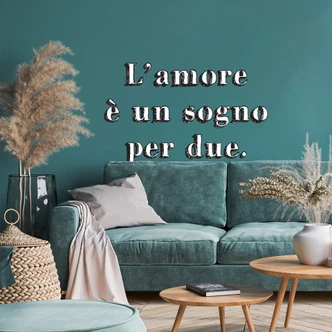 Muursticker L'amore è un sogno per due 