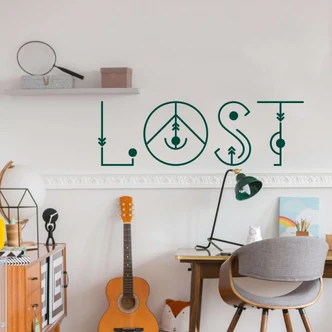 Wandtattoo Lost  - Jugendwort 2020 