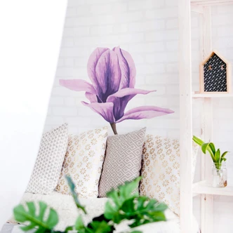 Wandtattoo Magnolienblüte Watercolor 