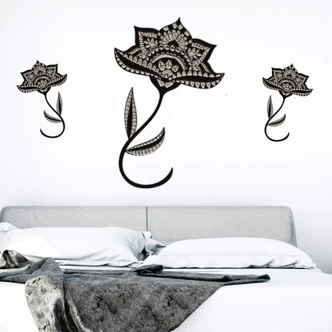 Wandtattoo Metallic Blossom 