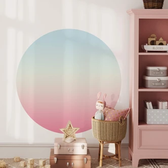 Muursticker Rond - Cotton Candy Muursticker Rond - Cotton Candy