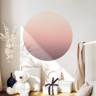 Wandtattoo - Ombre Sunset - Rund 