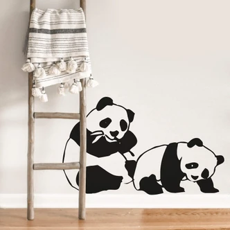 Muursticker Panda\'s 
