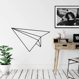 Adesivo murale - Areoplanino in carta 