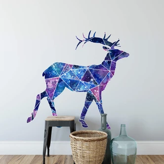 Muursticker Polygoon Hert  