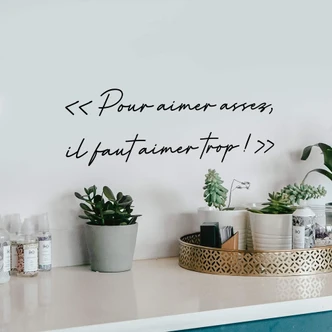 Wandtattoo Pour aimer assez 