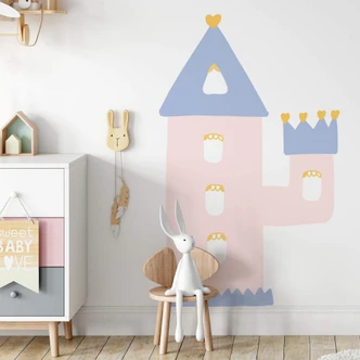 Wandtattoo Prinzessinnen-Schlossturm Wandtattoo Prinzessinnen-Schlossturm