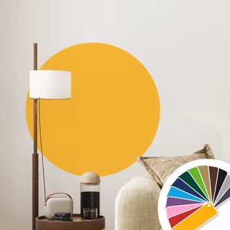 Wandtattoo rund - einfarbig 