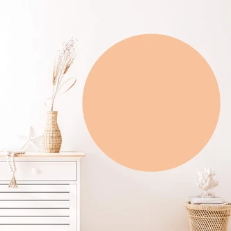Muursticker Peach-kleurige cirkel 