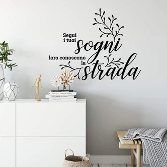 Wandtattoo Segui i tuoi sogni loro Wandtattoo Segui i tuoi sogni loro