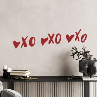 Muursticker Hugs & Kisses 