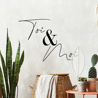 Muursticker Toi & Moi 