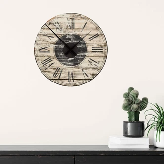 Muursticker met Klok - Vintage 