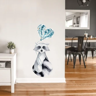 Adesivo murale Kvilis - Orsetto lavatore 