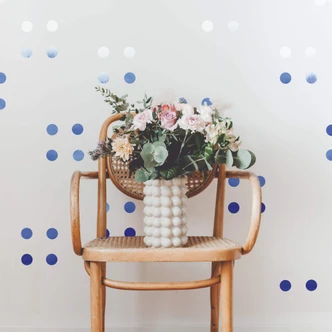 Wall sticker set Dots - Ombre Blue (50 stickers) 