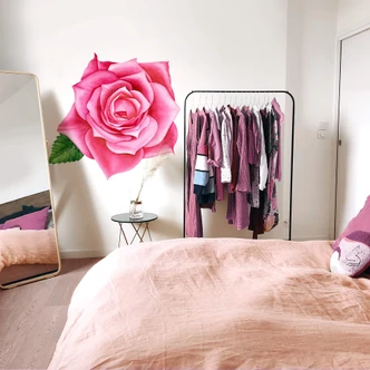 Muursticker Roos XXL 