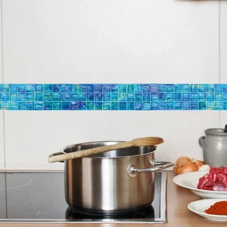 Sticker mural - Bordure mosaïque en verre 