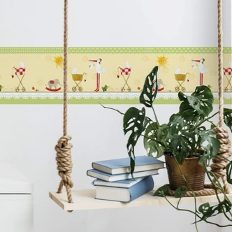 Bordüre Leffler - Storchenglück 