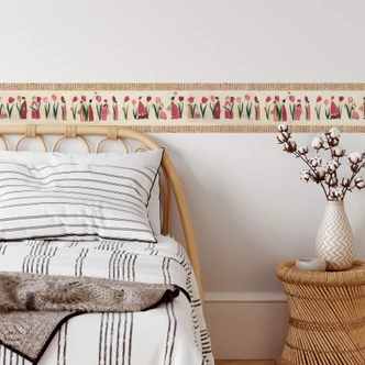 Bordo decorativo Leffler - Tulipani 